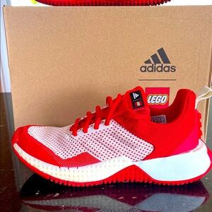 Adidas LEGO Sport Pro J Red and White Trainers